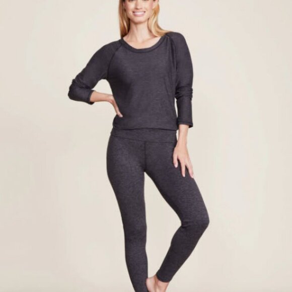 Barefoot Dreams Malibu Collection Women's Butterchic Knit Fold Over Legging EUC - Picture 1 of 7